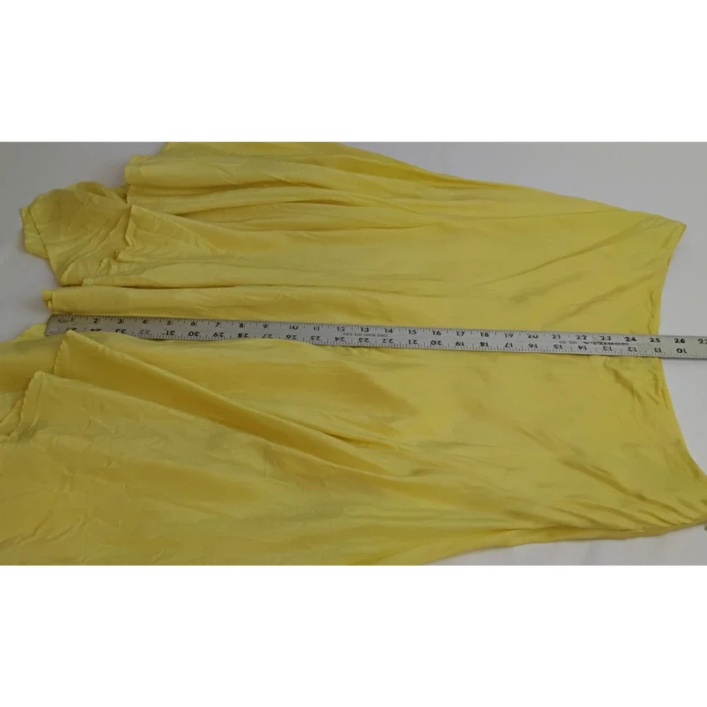 Ted Baker London Silk Handkerchief Skirt Women's 2 Yellow Knee Length #J5853
